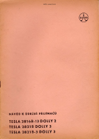 Tesla 2816-2821b - Navod k udrzbe 